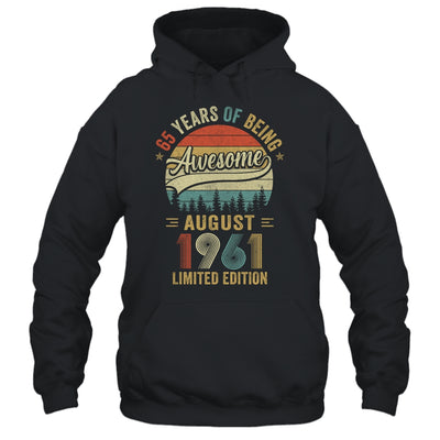 Vintage August 1961 65 Years Old 65th Birthday Men Women Shirt & Hoodie | teecentury
