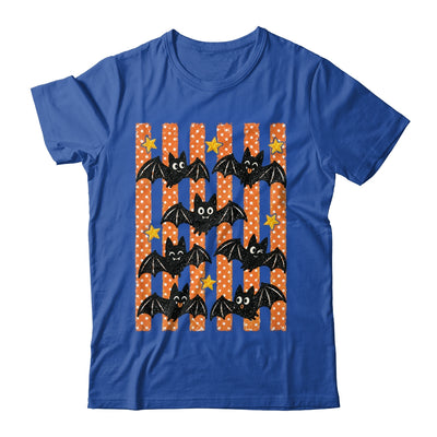 Vintage Bat Halloween Stripes Fall Spooky Season Graphic Shirt & Hoodie | teecentury