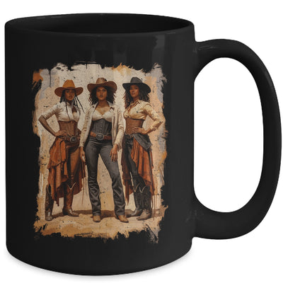 Vintage Black African American Cowgirl Western Women Girl Mug | teecentury