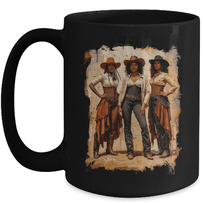 Vintage Black African American Cowgirl Western Women Girl Mug | teecentury