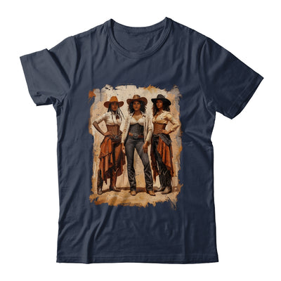 Vintage Black African American Cowgirl Western Women Girl Shirt & Tank Top | teecentury