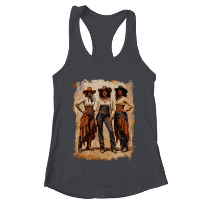 Vintage Black African American Cowgirl Western Women Girl Shirt & Tank Top | teecentury