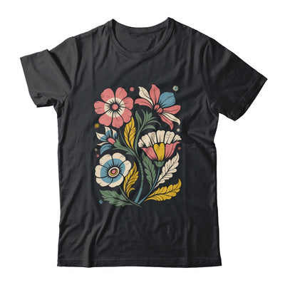 Vintage Boho Wildflower Graphic Art Floral Retro Women Shirt & Tank Top | teecentury
