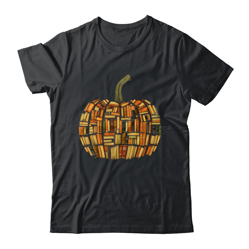 Vintage Book Pumpkin Librarians Bookworm Teacher Autumn Fall Shirt & Hoodie | teecentury