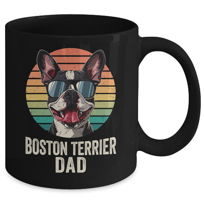 Vintage Boston Terrier Dad For Fathers Day Dog Lover Funny Mug | teecentury