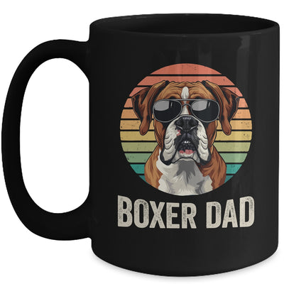 Vintage Boxer Dad For Fathers Day Dog Lover Funny Mug | teecentury