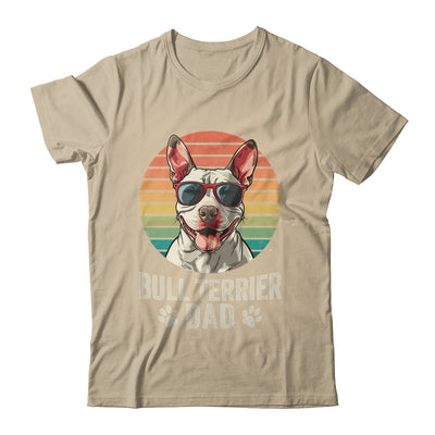 Vintage Bull Terrier Dad For Fathers Day Dog Lover Funny Shirt & Hoodie | teecentury
