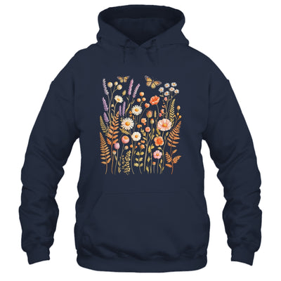 Vintage Butterfly Floral Boho Wildflower Garden Lover Women Shirt & Tank Top | teecentury