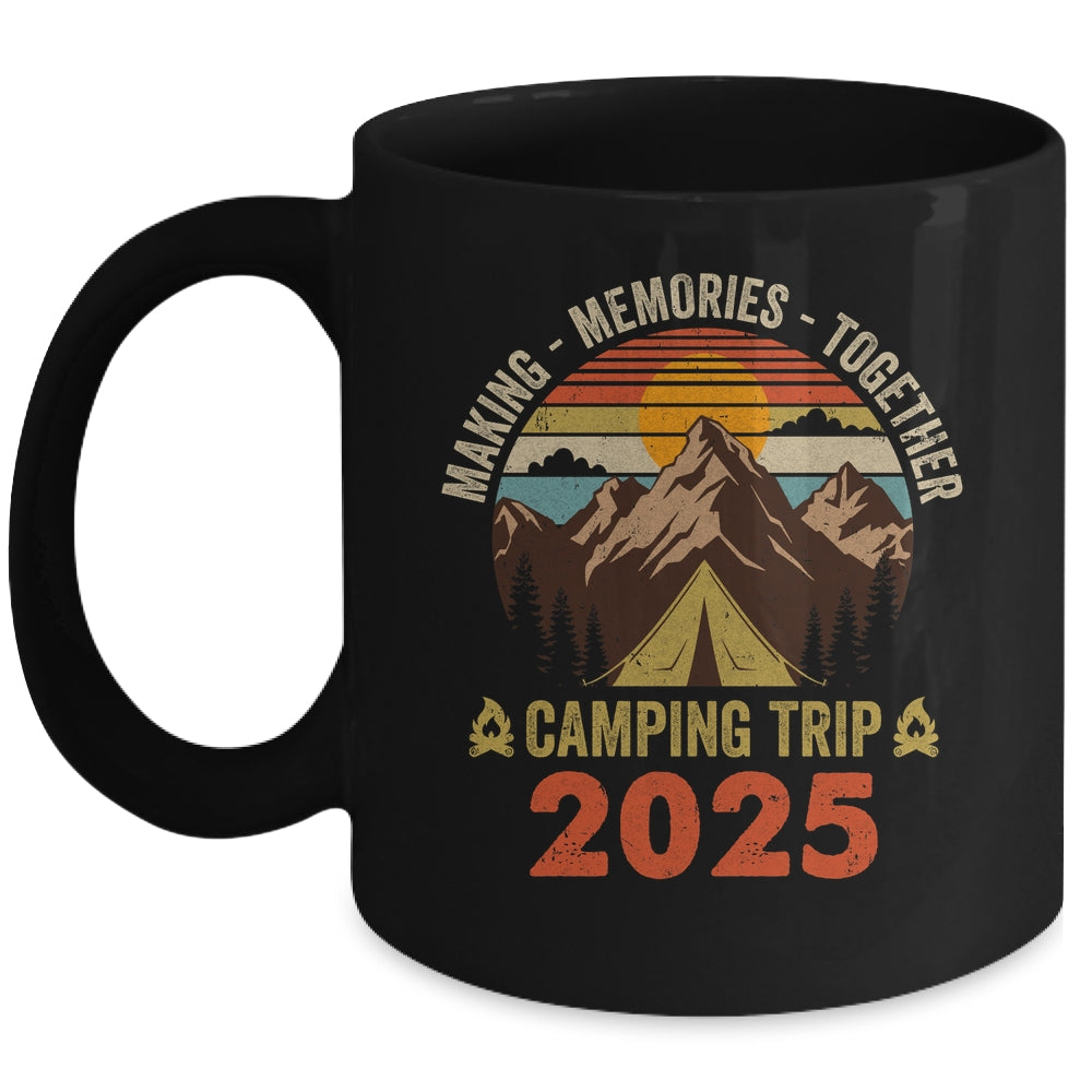 Vintage Camper Camp Family Camping Trip 2025 Matching Group Mug | teecentury