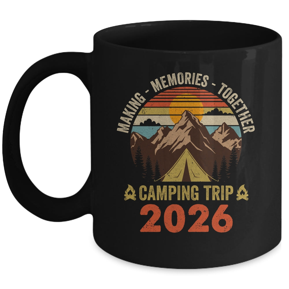 Vintage Camper Camp Family Camping Trip 2026 Matching Group Mug | teecentury