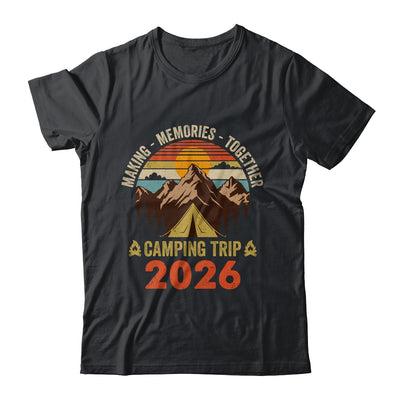 Vintage Camper Camp Family Camping Trip 2026 Matching Group Shirt & Tank Top | teecentury