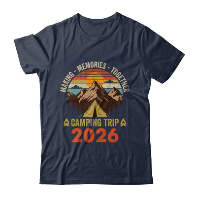 Vintage Camper Camp Family Camping Trip 2026 Matching Group Shirt & Tank Top | teecentury