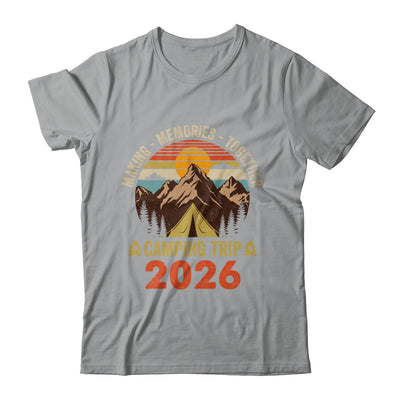Vintage Camper Camp Family Camping Trip 2026 Matching Group Shirt & Tank Top | teecentury