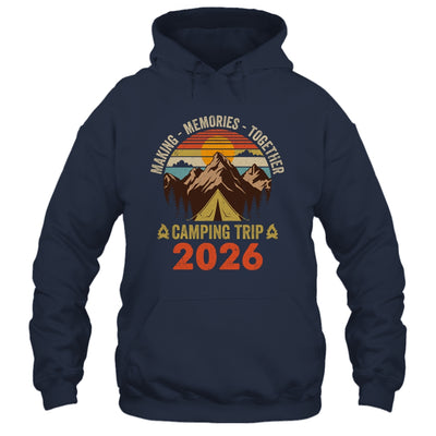 Vintage Camper Camp Family Camping Trip 2026 Matching Group Shirt & Tank Top | teecentury