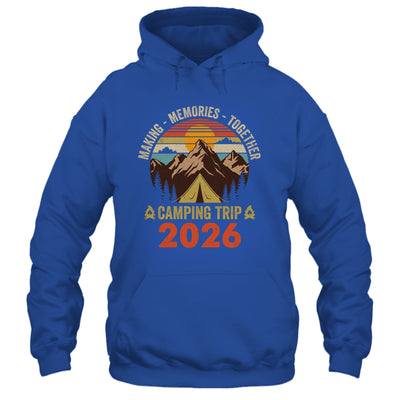 Vintage Camper Camp Family Camping Trip 2026 Matching Group Shirt & Tank Top | teecentury