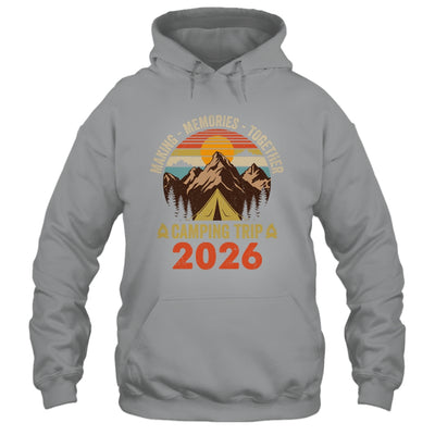 Vintage Camper Camp Family Camping Trip 2026 Matching Group Shirt & Tank Top | teecentury