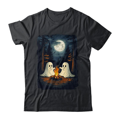 Vintage Camping Campfire Ghost Halloween Art Men Women Shirt & Sweatshirt | teecentury