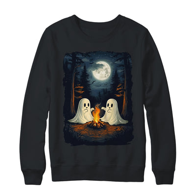 Vintage Camping Campfire Ghost Halloween Art Men Women Shirt & Sweatshirt | teecentury