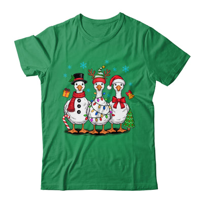 Vintage Christmas Goose Santa Goose Cute Snowman Funny Shirt & Sweatshirt | teecentury