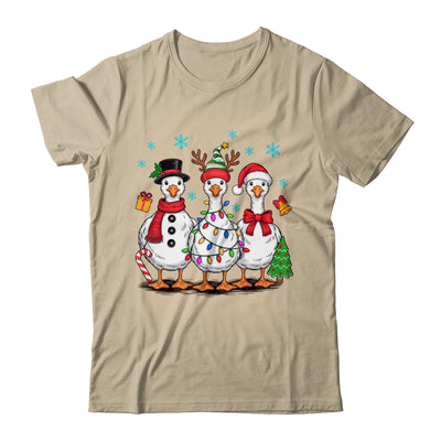Vintage Christmas Goose Santa Goose Cute Snowman Funny Shirt & Sweatshirt | teecentury
