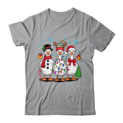 Vintage Christmas Goose Santa Goose Cute Snowman Funny Shirt & Sweatshirt | teecentury
