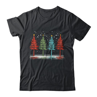 Vintage Christmas Trees Hand Drawing Christmas Trees Shirt & Sweatshirt | teecentury