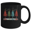 Vintage Christmas Trees Hand Drawing Christmas Trees Mug | teecentury