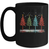 Vintage Christmas Trees Hand Drawing Christmas Trees Mug | teecentury