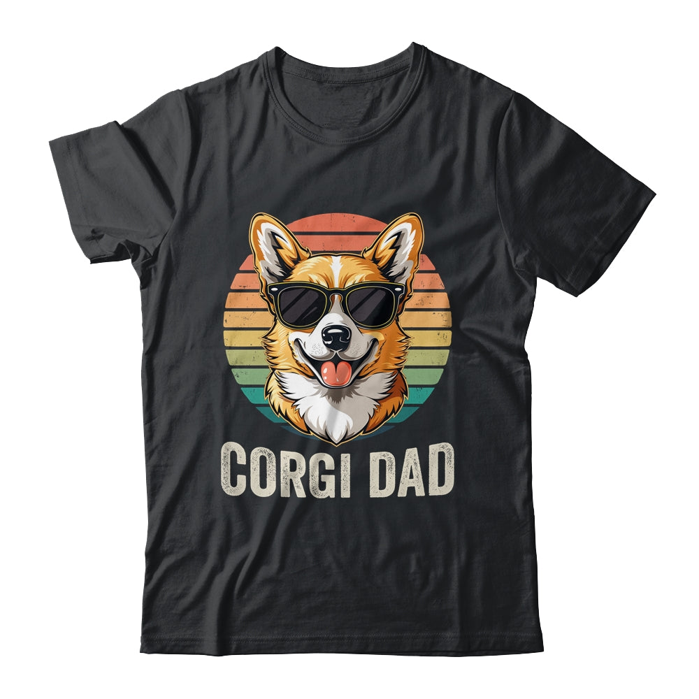 Vintage Corgi Dad For Fathers Day Dog Lover Funny Shirt & Hoodie | teecentury