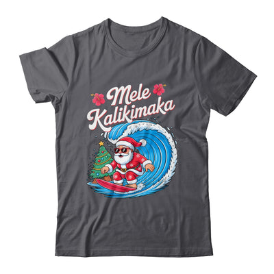 Vintage Cute Mele Kalikimaka Christmas Santa Surfing Costume Shirt & Sweatshirt | teecentury