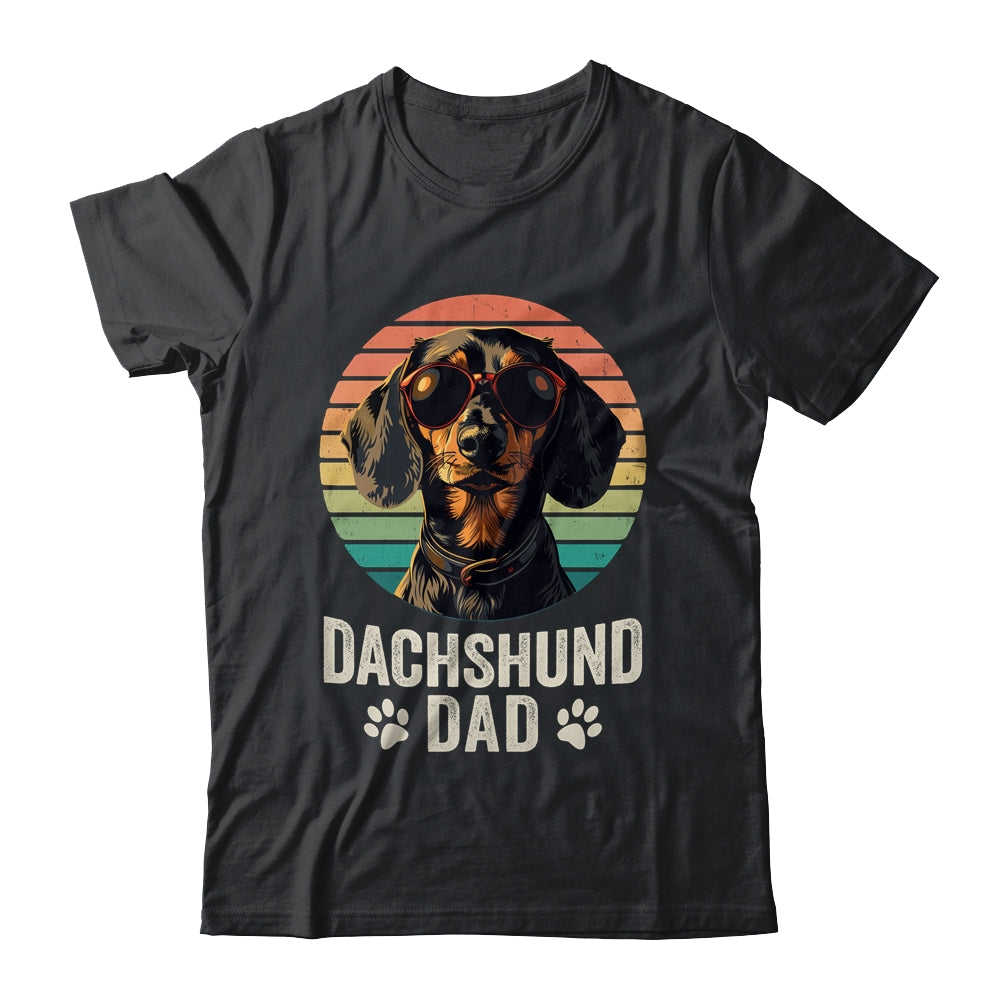 Vintage Dachshund Dad For Fathers Day Dog Lover Funny Shirt & Hoodie | teecentury