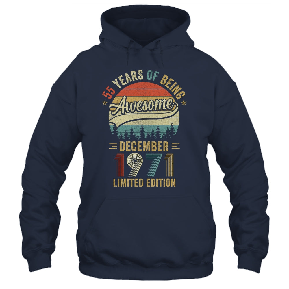 Vintage December 1971 55 Years Old 55th Birthday Men Women Shirt & Hoodie | teecentury