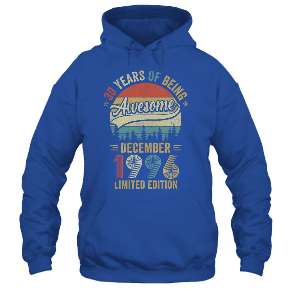Vintage December 1996 30 Years Old 30th Birthday Men Women Shirt & Hoodie | teecentury