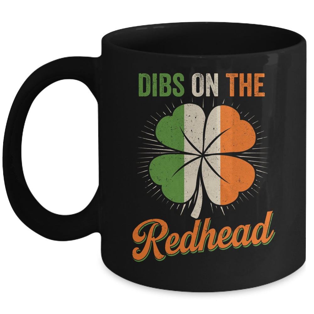 Vintage Dibs On The Redhead Irish St Patrick's Day Shamrock Mug | teecentury