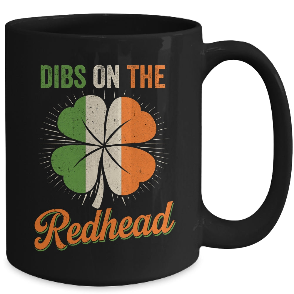 Vintage Dibs On The Redhead Irish St Patrick's Day Shamrock Mug | teecentury