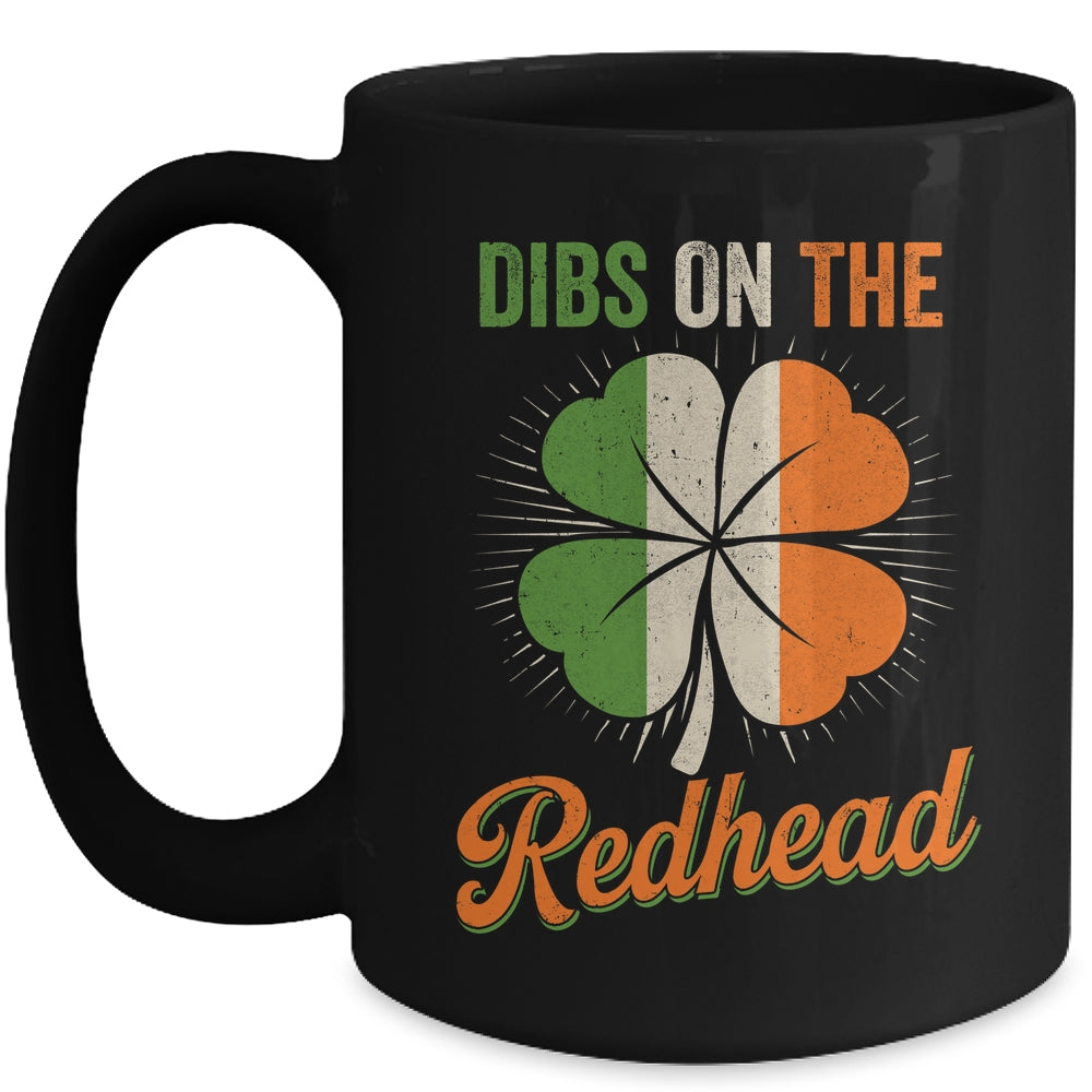 Vintage Dibs On The Redhead Irish St Patrick's Day Shamrock Mug | teecentury