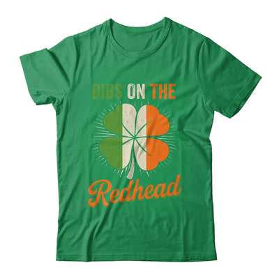Vintage Dibs On The Redhead Irish St Patrick's Day Shamrock Shirt & Hoodie | teecentury