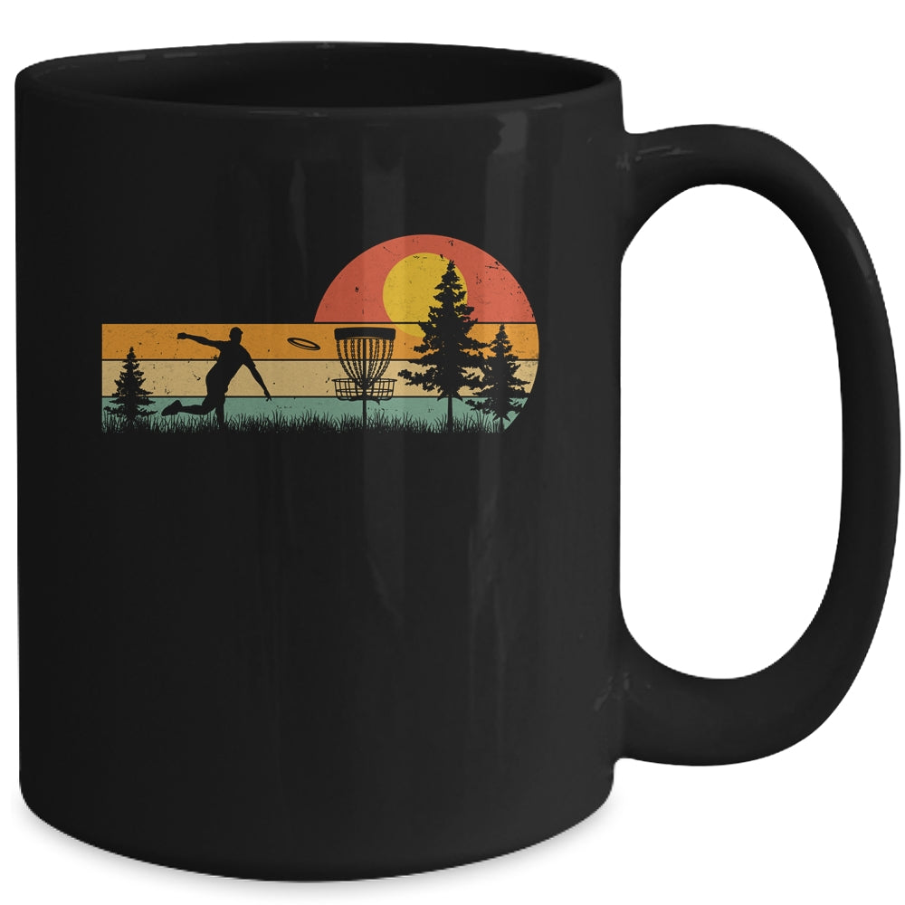 Vintage Disc Golf Design Frisbee Golf Basket Tree Player Mug | teecentury