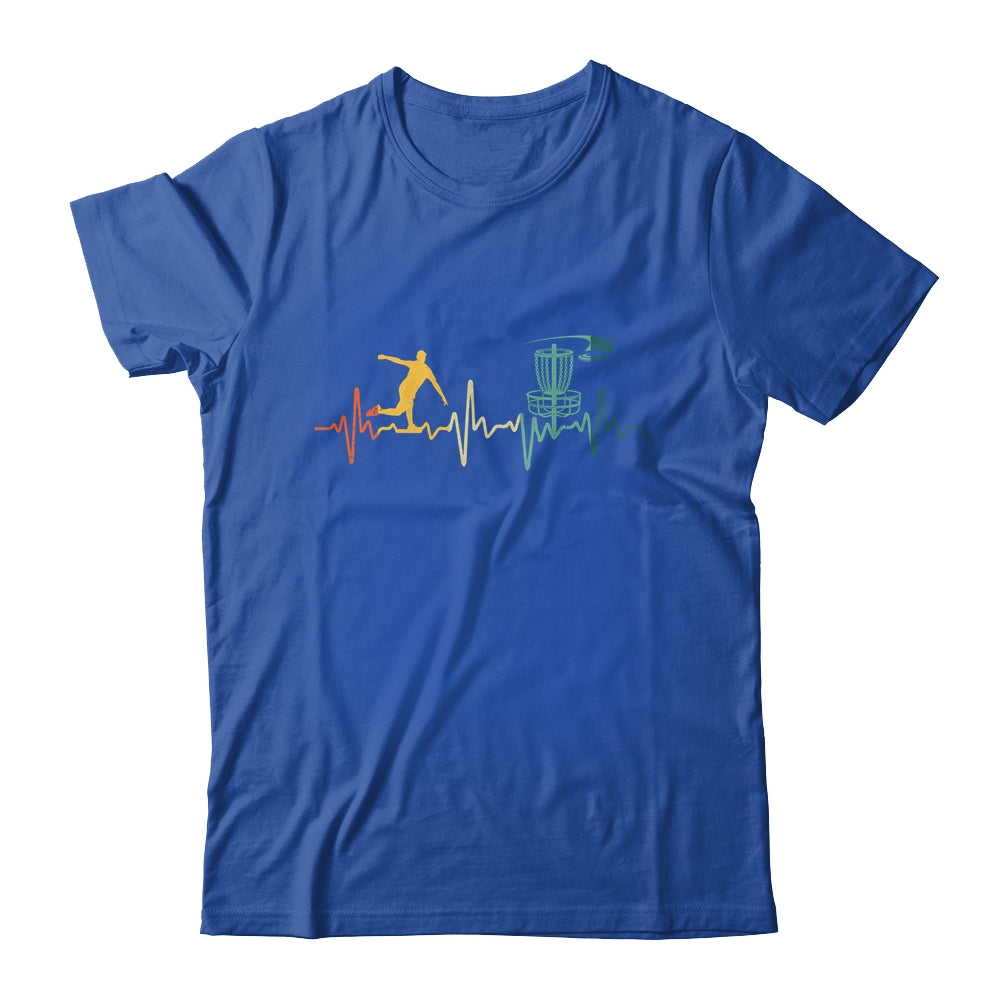 Vintage Disc Golf For Men Women Heartbeat Disc Golf Player Shirt & Tank Top | teecentury