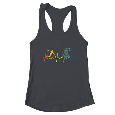 Vintage Disc Golf For Men Women Heartbeat Disc Golf Player Shirt & Tank Top | teecentury