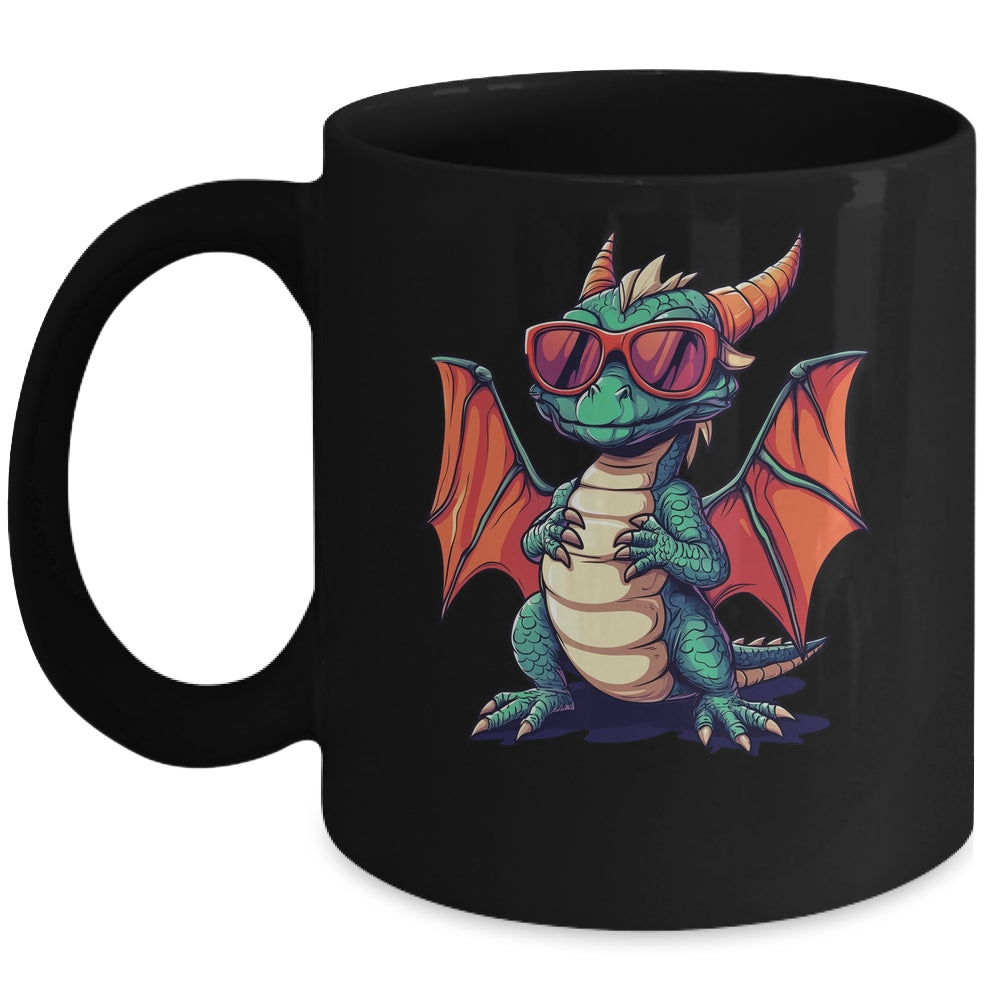 Vintage Dragon Sunglasses Dragon Lover Design Men Women Mug | teecentury