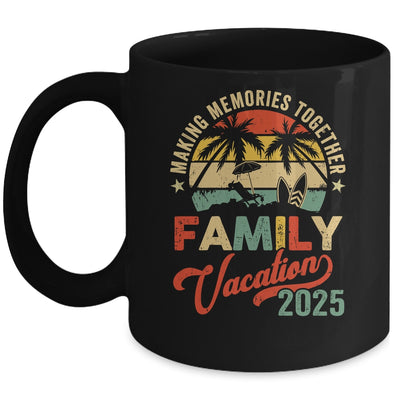 Vintage Family Trip Matching Summer Vacation Beach 2025 Mug | teecentury