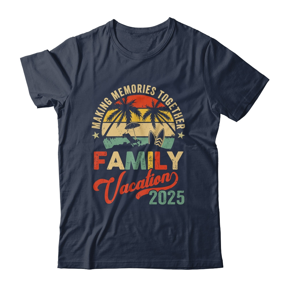 Vintage Family Trip Matching Summer Vacation Beach 2025 Shirt & Tank Top | teecentury