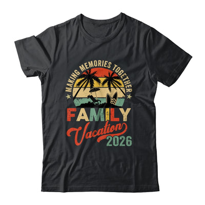 Vintage Family Trip Matching Summer Vacation Beach 2026 Shirt & Tank Top | teecentury