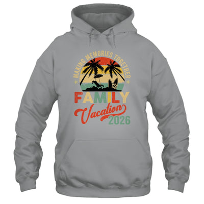Vintage Family Trip Matching Summer Vacation Beach 2026 Shirt & Tank Top | teecentury
