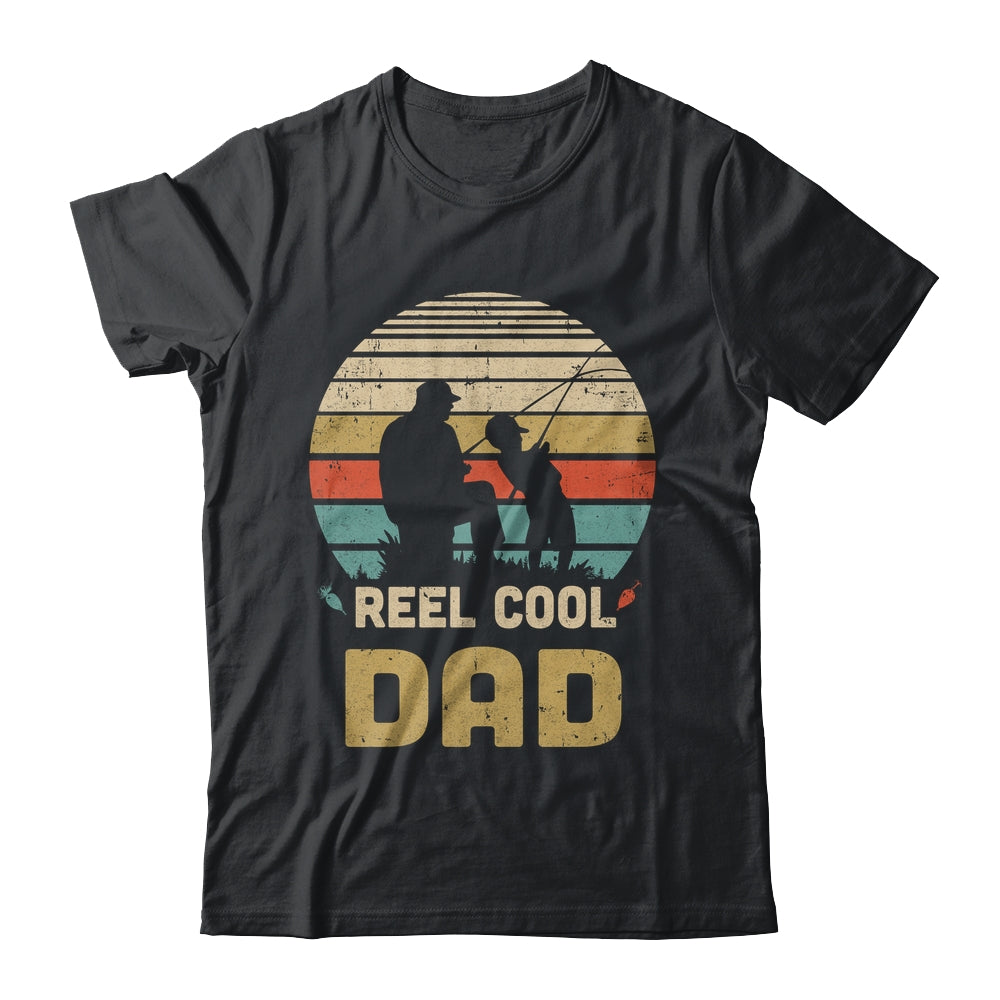 Vintage Father's Day Gift Reel Cool Dad Fishing Shirt & Hoodie | teecentury