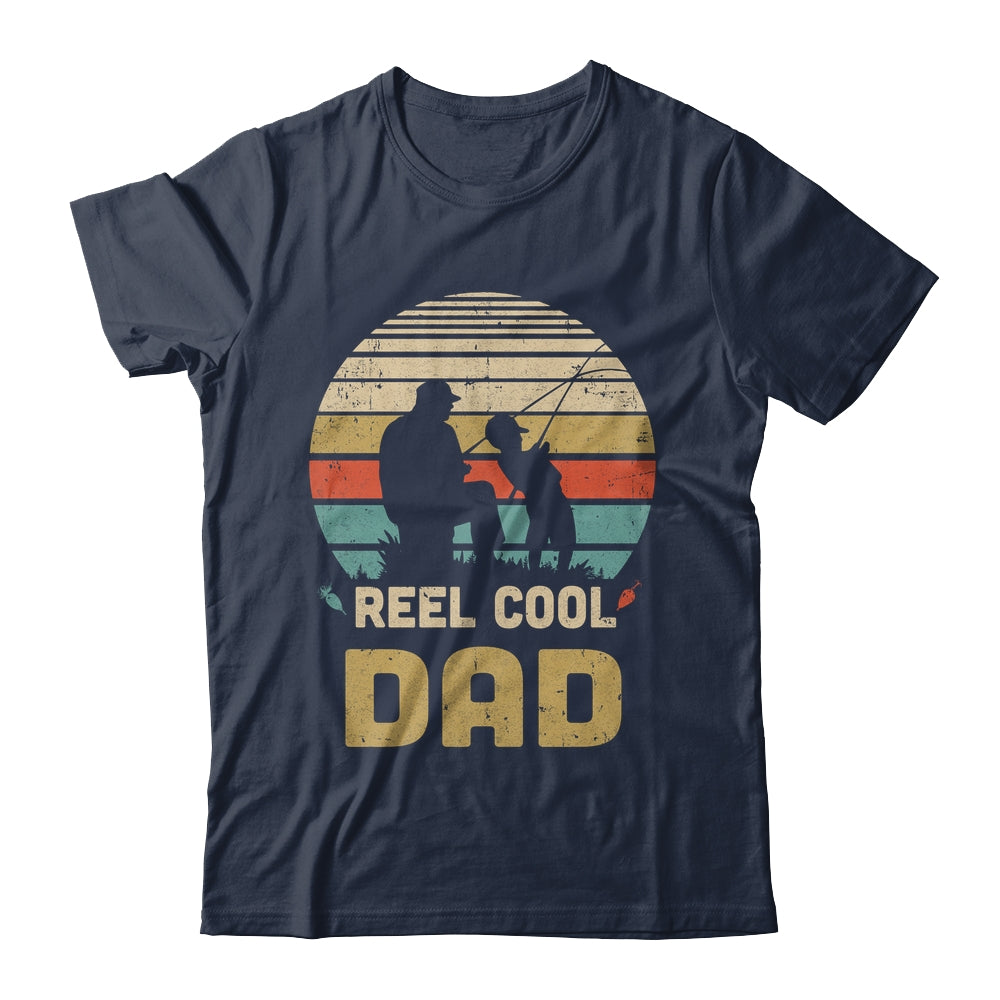 Vintage Father's Day Gift Reel Cool Dad Fishing Shirt & Hoodie | teecentury
