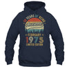 Vintage February 1975 50 Year Old 50th Birthday Men Women Shirt & Hoodie | teecentury