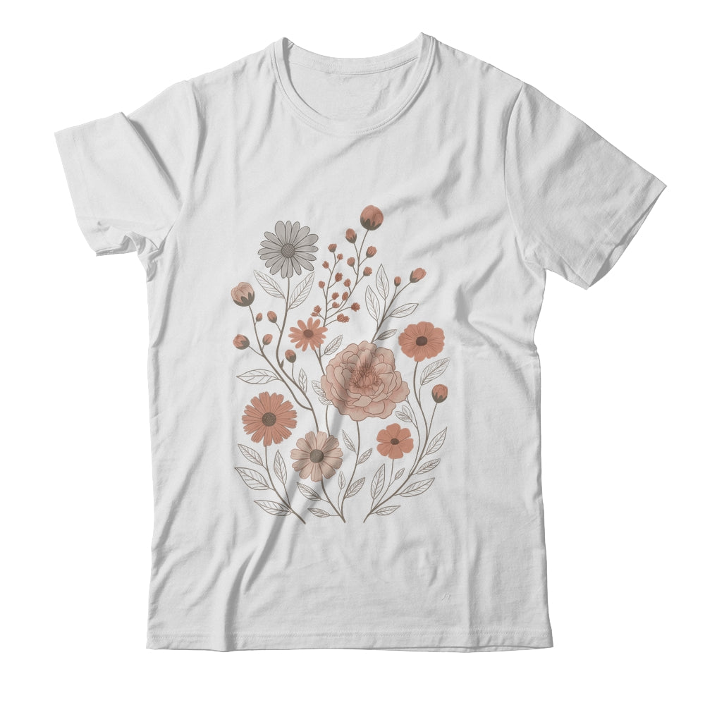 Vintage Flowers Botanical Floral Boho Cottagecore Wildflowers Shirt & Tank Top | teecentury