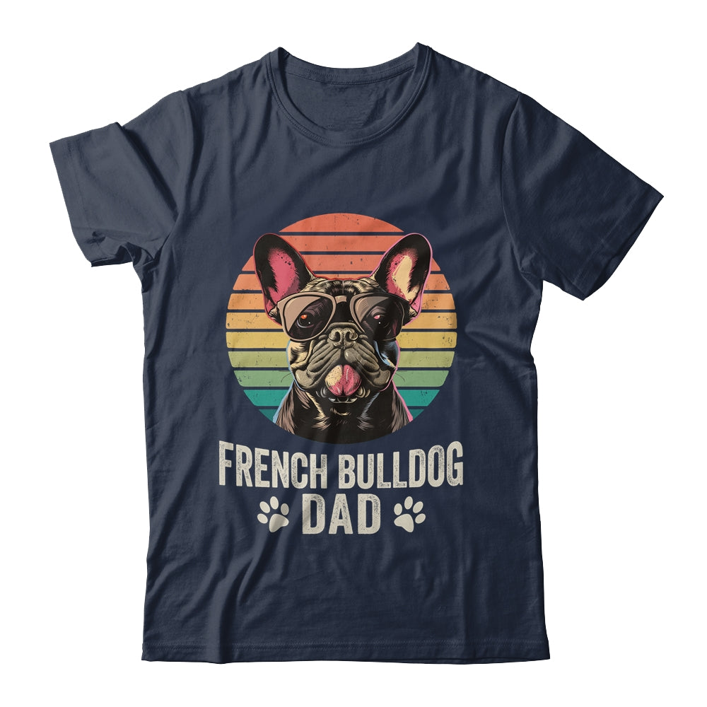 Vintage French Bulldog Dad For Fathers Day Dog Lover Funny Shirt & Hoodie | teecentury